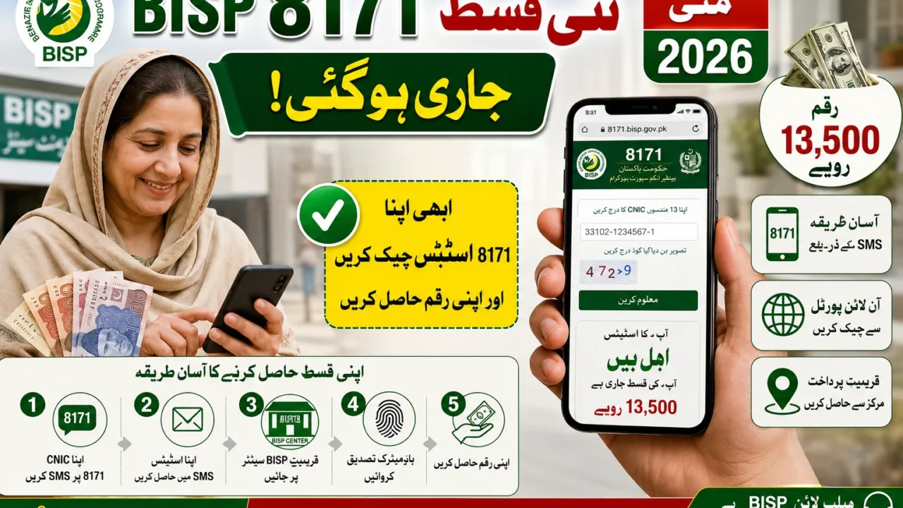 8171 May 2026 Payment Released – How to Check Status and Receive Your New BISP Installment
